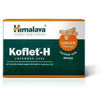 Pastillas Koflet-H Himalaya con Sabor a Jengibre - Pack de 12 Unidades