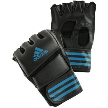 adidas MMA Guantes de Boxeo Grappling Training Glove, Negro/Azul, L, ADICSG08-2