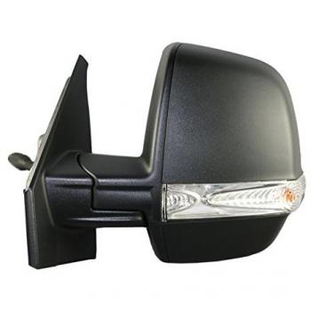 Retrovisor Alkar 9254929 - Espejo retrovisor exterior para automóvil, compatible con múltiples modelos, cristal plano, con carcasa en color negro y ajuste manual