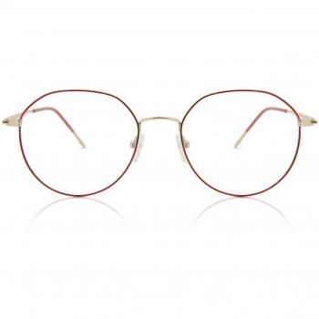 Gafas Anti-Azules Oval Montuta Completa Metálico Rojas Armazones para Hombre - SmartBuy Collection