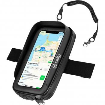 Celly Soporte para Moto - RideMagnet Negro/Transparente - Accesorios de Electrónica para Motocicletas
