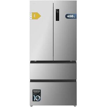 Frigorífico Puerta Francesa Semi-Integrable Total No Frost Cecotec Bolero CoolMarket F2D 458 SBI Inox E, 458 Litros, Compresor Inverter