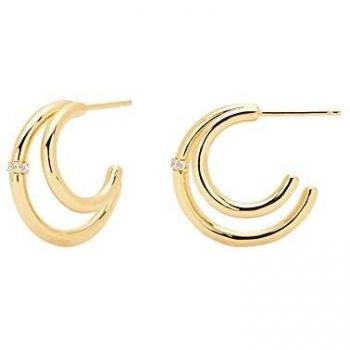 Pendientes Solstice P DE PAOLA AR01-106-U Mujer Plata Baño Oro