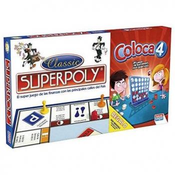 Falomir Superpoly + Coloca 4, Juego de Mesa, Clásicos, multicolor