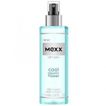 Mexx Ice Touch Body Splash 250ml - Spray corporal refrescante para mujer, aroma floral acuático
