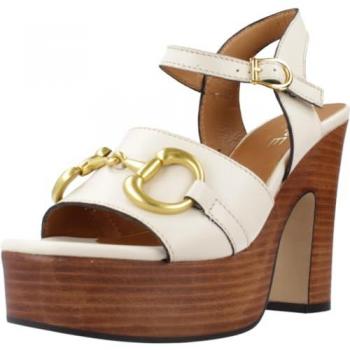 Sandalias de tacón para mujer Alpe de piel seta con suela antideslizante y cierre de hebilla, modelo Venus blanco roto (41), altura superior a 10cm, estilo casual