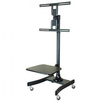 Carro Móvil para Pantalla Plana LCD/TV con Soporte Ajustable y Ruedas