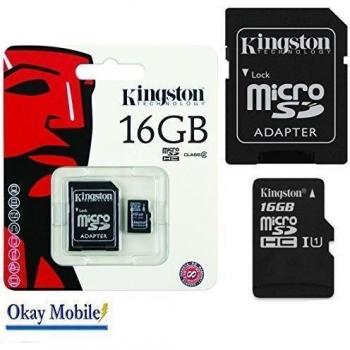 Kingston - Tarjeta de memoria microSD para Samsung DV180F WB50F, 16 GB