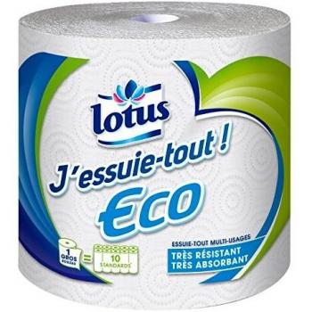 Lotus resist - Eco, rollo de papel de cocina, paquete de 4 unidades