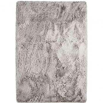 Alfombra Shaggy Lavable Extra Suave de Microfibra Blanca 160 x 230 cm