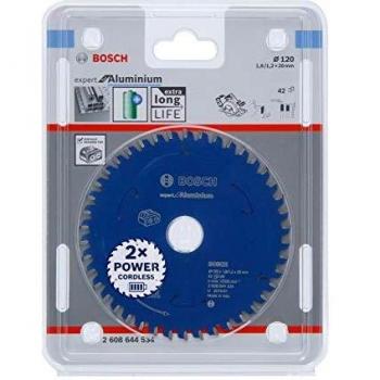 Disco de Sierra Circular Bosch Expert para Aluminio 120x1,8/1,2x20mm 42 Dientes