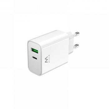 Ewent Cargador Rápido USB-C QC 3.0 30W con Tecnología de Carga Rápida