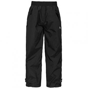 Trespass Echo Kids Waterproof Trousers - Black, Size 11-12 Years