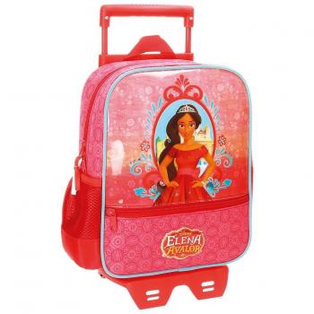 Disney Elena de Avalor Mochila Preescolar con Carro Rojo 23x28x10 cms Poliéster 6.44L