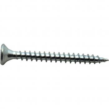Tirafondo cabeza plana zincado 4,5 x 40 mm - Caja 10 Uds
