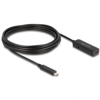 Cable de extensión USB-C activo 10 Gbps DeLOCK 5 m USB 3.2 Gen 2 Negro
