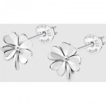 Pendientes Flor Time Road WS03360 Plata