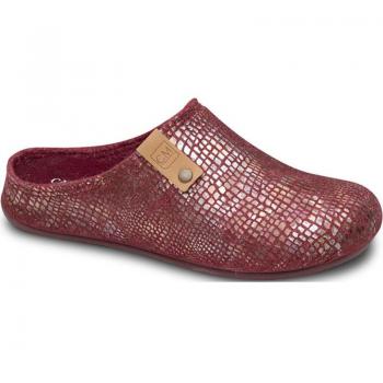 ZAPATOS PARA IR POR CASA CALZAMEDI 6578 BURDEOS - Calzado de casa para mujer, modelo 6578, color burdeos