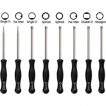 - Destornillador para carburador Pac Man/D/doble D/estriado de 21 dientes/estriado de 7 dientes/hexagonal; destornillador para motores pequeños de dos tiempos