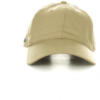 Lacoste RK0440-00 Gorra Unisex en Sarga de Algodón Ecológico Marrón