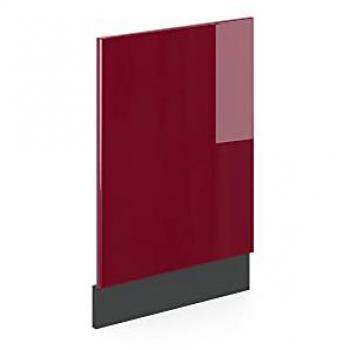 Panel Frontal R-Line Moderno 45 cm Rojo y Antracita Sin Encimera Vicco