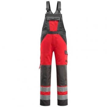 Mono de Trabajo Unisex Hi-Vis con Poches para Rodilleras Gosford Rojo/Antracita Talla 52