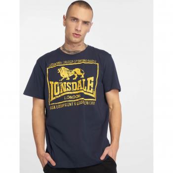 Camiseta de Manga Corta Lonsdale Hounslow Azul Marino Amarillo - Talla S