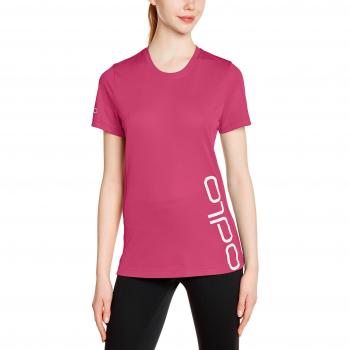 Odlo Event T - Camiseta de Manga Corta para Mujer, Primavera/Verano, Mujer, Color Morado, tamaño Medium