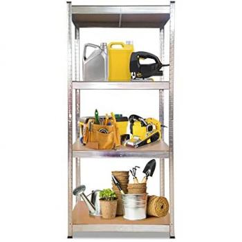 Estantería Metálica Galvanizada Nyana Home 700kg con 4 Baldas, Medidas 160x80x40cm para Garaje, Oficina y Despensa