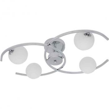 Plafón Conil 4xg9 Cromo 16x58x37 Cm - Luces de Techo Moderno