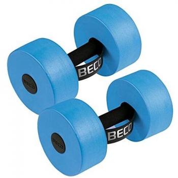 Beco Aqua Foam Dumbbells for Aquafitness - Large Size, 27 x 15 cm, with Loop Grip for Water Aerobics and Swimming Instruction