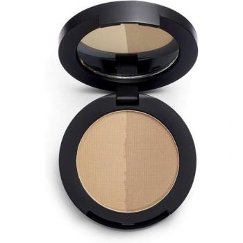 Revolution Pro - Sombra para cejas en polvo Duo Brow - Taupe