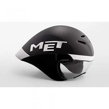 MET Casco Drone mag 54/58cm M Negro/Blan, Unisex Adulto