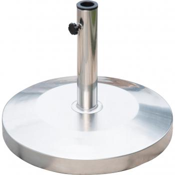 Base de Sombrilla de Jardín en Acero Inoxidable 25kg