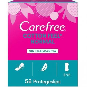 Carefree Protect-Slip Fragrance-Free Panty Liners, 56 Count