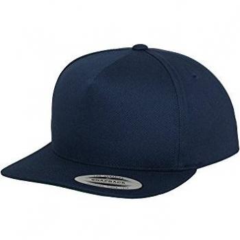 Flexfit Classic 5 Panel Snapback Cap - Navy