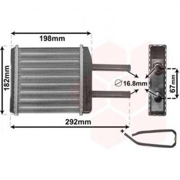 Radiador de calefacción VAN WEZEL 81006024 con características de alto rendimiento, diseño compacto, fácil instalación y eficiencia energética