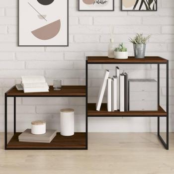 Estantes de pared 4 piezas de madera multicapa color roble marrón, dimensiones 60x50x1,5 cm