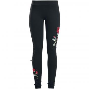 Vixxsin Rose Corset Legging Mujer Leggins Negro M 95% algodón, 5% elastán Pitillo