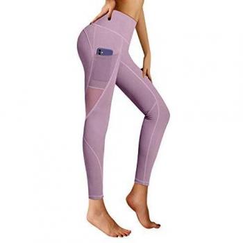 RaMokey Leggings Mujer Mallas de Deporte de Mujer Cintura Alta con Bolsillos Pantalon Deportivo para Running Training Estiramiento Yoga y Pilates