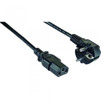 Cable de Alimentación InLine® Schuko a Conector IEC C13 Angulado 10m