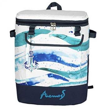 Mochila Nevera Aislada Anemoss Waves 25L - Ideal para Outdoor, Playa y Camping, Material Poliéster