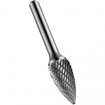 Fresa Rotativa de Carburo Dormer Ø6mm, Punta Brillante en Forma de Árbol, Capacidad de Desbarbado 6.0mm