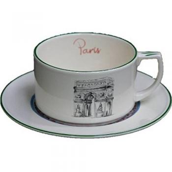 Faïencerie de Niderviller ~----Paris ? rel6507, Tasse et soucoupe déjeuner 40cL