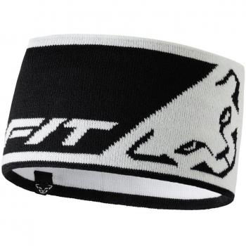 Dynafit - Leopard Logo Headband, Color Blanco,Negro