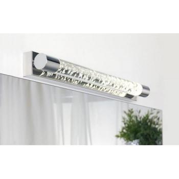 Aplique de baño sobre espejo RUGIADA Metal Acrílico Cromo LED IP44