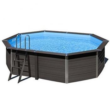 Piscina Ovalada Composite Avantgarde GRE 804 x 386 x 124 cm Madera