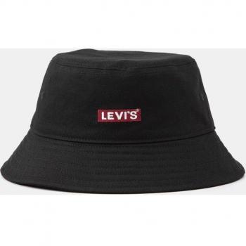 Sombrero Bucket Baby Tab Logo de Levi's en color negro con diseño clásico de la marca