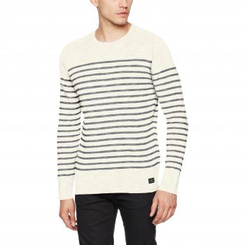 SELECTED HOMME Shhhunterslub Stripe Crew Neck, Suéter para Hombre,