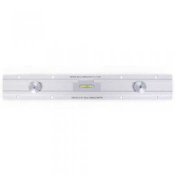Soporte de pared super delgado VESA 400x400 para TV de 26 a 32, aluminio plateado, capacidad hasta 55 kg